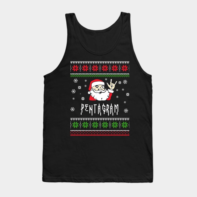 pentagram santa metal Tank Top by mantaplaaa